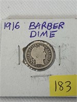 1916 Barber Dime