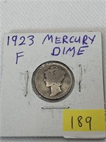 1923 F Mercury Dime