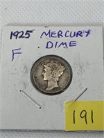 1925 F Mercury Dime