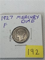 1927 F Mercury Dime