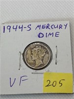 1944 S VF Mercury Dime