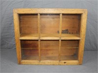 Shelf with 6 Pane Glass Door