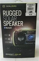 GoalZero Rugged Solar Speaker Tested works
