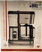 BIALETTI 12 CUP PROGRAMMABLE COFFEE MAKER FLAVOR I