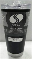 Smart Source Black 16 Oz Cup with Lid