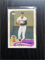 1989 Topps Jim Abbott 1st Draft Pick RC *Mint
