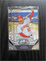 2011 Bowman Platinum Derek Norris Platinum Refract