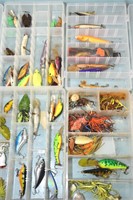 HUGE QTY FISHING LURES & BOXES !-B-1