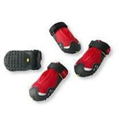 Doggie Boots Black/Red Medium -4 pieces