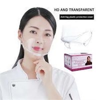 Transparent Nose and Mouth Face Shields x10