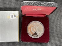 Royal Canadian Mint 1983 Proof Silver Dollar in Ox