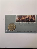 1976 First Day Cover Coin & Stamp Set in Original