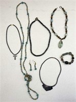 Natural Stone Beaded Jewelry: Necklaces, Earrings