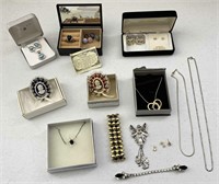 Brooches, Necklace, Assorted Misc. Jewelry