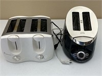 2pc Four Slice, Two Slice, Electric Toasters