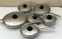 11pc Stainless Steel Pots & Pans W/ Lids