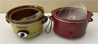 2pc Rival Crockpot Slow Cookers
