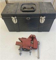 3.5 Inch Metal Bench Vice, Plastic Toolbox