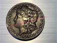 1883-S (?) Morgan silver dollar (90% silver) #7