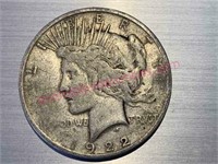 1922-D Peace silver dollar (90% silver) #13