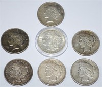 7- US SILVER DOLLARS !-OAK-2  GREAT INVESTMENT !