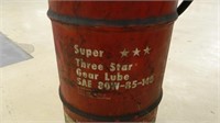 Super 3 Starr Gear Lube Container and Pump