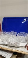 5 crystal and/or glass bowls