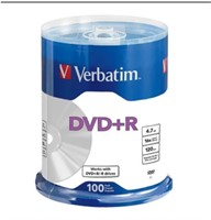 Verbatim DVD+R Life Series Blank Discs, 100 pk