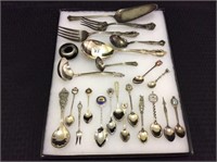Group of Silverplate Flatware Pieces, Souvenir