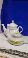 BIRKS Ribbon and Bow teapot, plus 1 other
