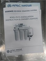 APEC WATER DRINKING SYSTEM REVERSSE OSMOSIS SYS