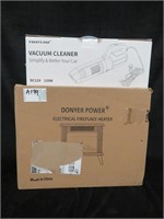 DONYER ELEC FIREPLACE HEATER - VACUUM CLEANER