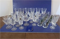 Irish Crystal Wine & Dessert Glasses & More 32 pcs