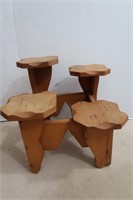 Plant Stand (Holds 4), 15" x 15" x 15"