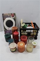 Candle Lot & Wax Candle Warmer, New in Package