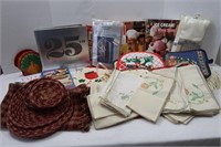 Misc. Lot - Cookbooks, Potholders, and More