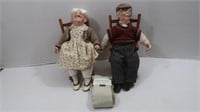 Grandma and Grandpa on Chairs, More