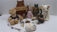Lot - Wooden Cats and More