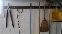 Wall Lot - Broom, Garden Tools, More