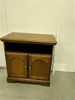 Swivel Top Wooden Entertainment Cabinet