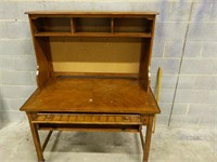 Vintage Wooden Desk w/ Hutch