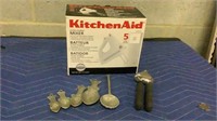 Kitchen Aid mixer garlic press and measuring
