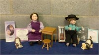 Ashton Drake dolls from Amish collection and pets
