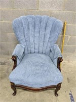 Vintage Blue Upholstered Chair