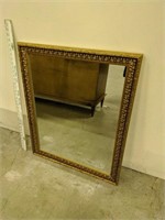 Painted Wooden Framed Mirror  32" x 26"
