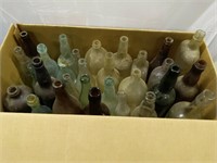 Box Of Vintage Bottles