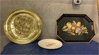 Decorative trays and plate