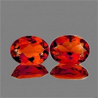 Natural Rare Madeira Top Orange Citrine Pair - FL