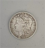 1901-O US Morgan Silver Dollar