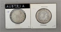 1958 Australian 10 & 25 Shilling Silver Coins